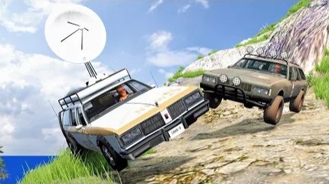 Аварии и провалы автомобилей на бездорожье #96 – BeamNG Drive