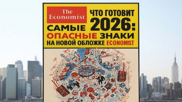 Они зашифровали предупреждение: что скрывают опасные знаки на обложке Economist 2026