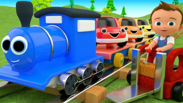 Colors for Children to Learn with Toy Cars Train Transport Toys 3D Kids Little Baby Educational