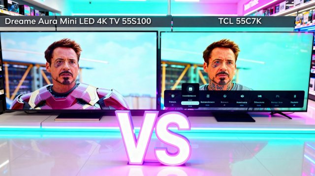 Dreame S100 против TCL C7K: какой телевизор купить? Честное сравнение Mini-Led TV