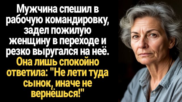 ИСТОРИЯ ИЗ ЖИЗНИ/Не лети туда сынок, иначе не вернёшься,- ответила старушка в переходе