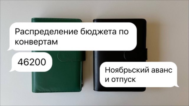 #17 Распределение бюджета по конвертам | Ноябрьский аванс и отпуск