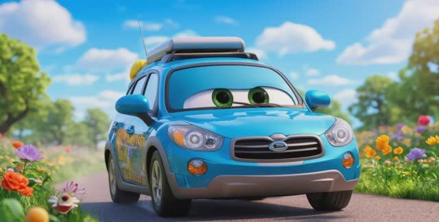 Детская песенка Автомобильные мечты: мчимся по радуге мультик