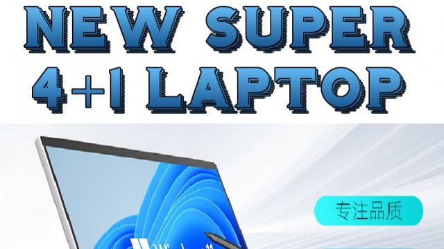 СУПЕР АКЦИЯ: Новый компьютер ноутбук DEEQ 4-в-1 с 14-дюймовым сенсорным экраном