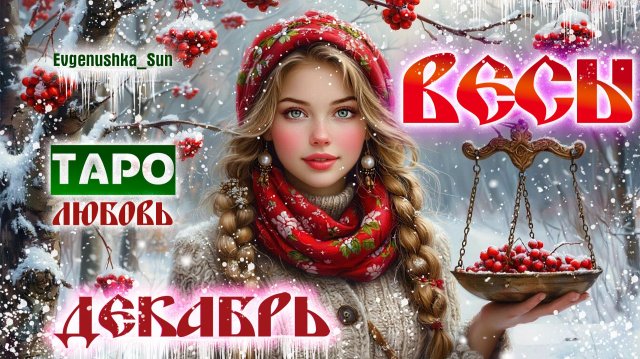💥 ТАРО ВЕСЫ ♎ ДЕКАБРЬ 2025 💥ЛЮБОВЬ, ОТНОШЕНИЯ