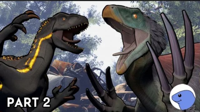 Терезинозавр vs Индорапртор| Анимация часть 2 (перезалив с Ютуба)