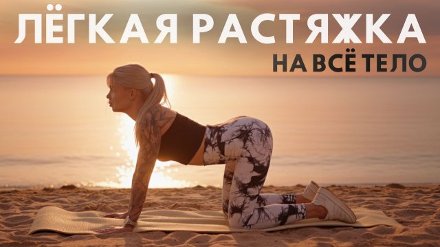 МЯГКАЯ РАСТЯЖКА НА ВСЕ ТЕЛО😍 ПОДОЙДЕТ КАК ПЕРЕД И ПОСЛА ТРЕНИРОВКИ