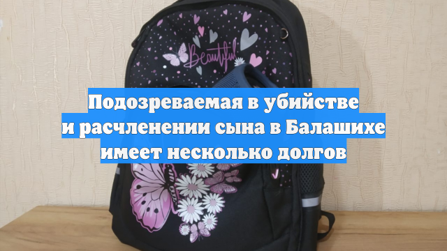 Подозреваемая в убийстве и расчленении сына в Балашихе имеет несколько долгов