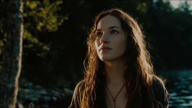 На берегу, на речке.