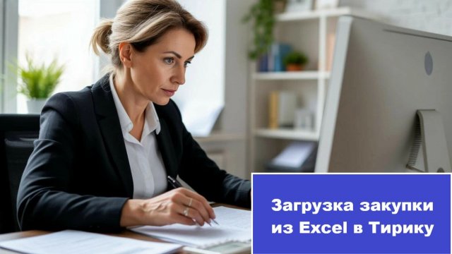 Загрузка закупки из Excel в программу Тирика