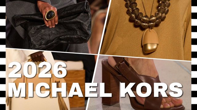📍 MICHAEL KORS - ДЕТАЛИ коллекции весна-лето 2026: сумки, обувь и аксессуары в Нью-Йорке SS26