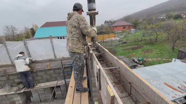 🔥Дом своими силами!Стройка дома в Гайкодзоре|Заливка пояса |16 ноября 2025г|