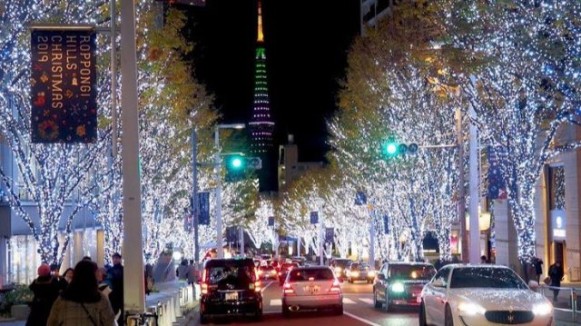 Япония. Путешествуем по рождественскому Токио.