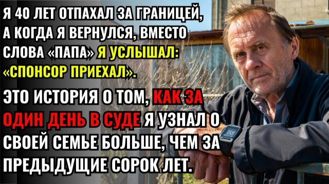 ИСТОРИЯ ДО СЛЁЗ! Я ПРОСТО ХОТЕЛ ВЕРНУТЬСЯ ДОМОЙ… НО СЛУЧИЛОСЬ НЕВОЗМОЖНОЕ! ТОГДА СЫН НАЗВАЛ МЕНЯ...