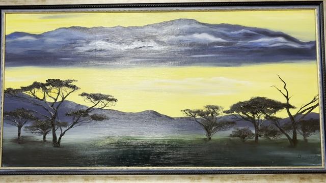 Интерьерная картина, живопись, масло, на заказ, 2012 год