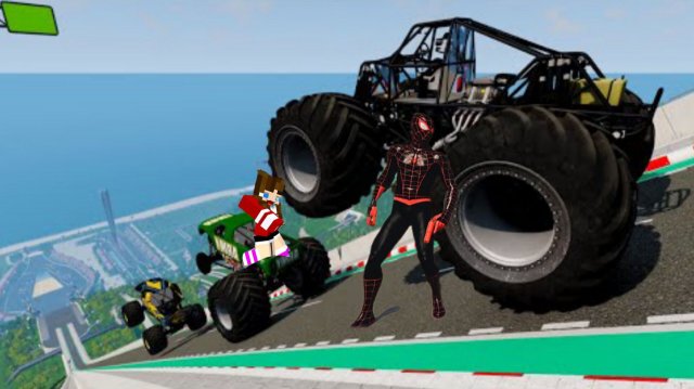 ЭПИЧЕСКИЙ спуск с горы автобуса и машин в бимке