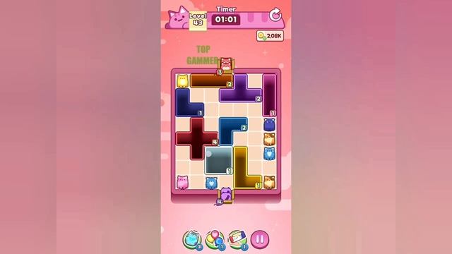 Как пройти Уровень 43 в Drop the Cat! (Решение)