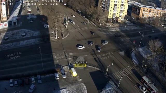 Момент ДТП на Щетинкина - Кирова