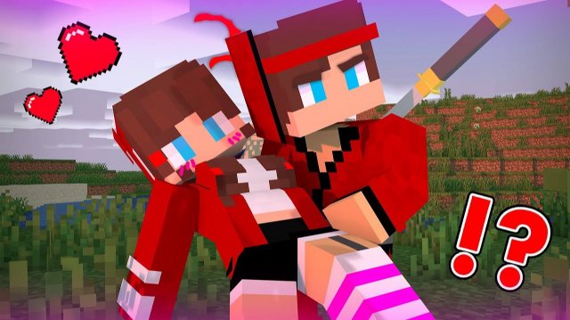 Ниндзя Джей Джей спас девочку Джей Джей!!  - Анимация Джей Джей и Майки для Майнкрафта