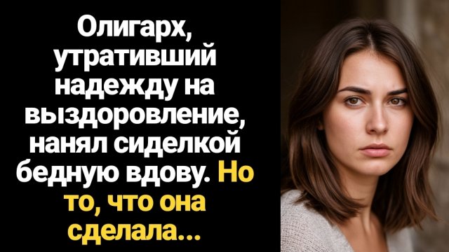 ИСТОРИЯ ИЗ ЖИЗНИ/Олигарх, утративший надежду на выздоровление, нанял сиделкой бедную вдову