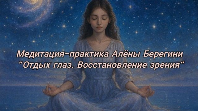 Медитация-практика Алёны Берегини. Отдых глаз. Восстановление зрения.