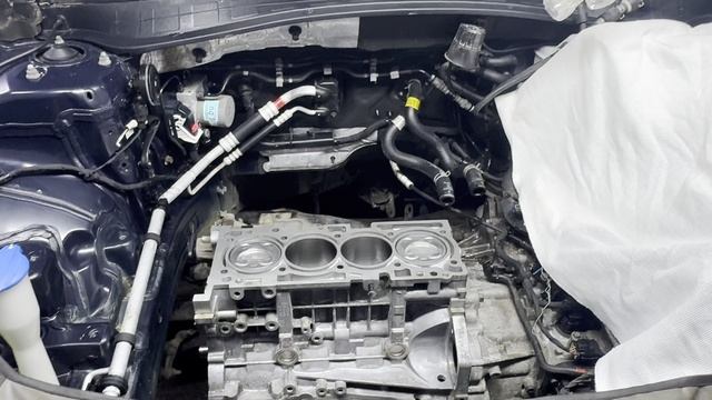 Киа Оптима 2.4 G4KJ стертые вкладыши и дыра в катализаторе!устранение болячек