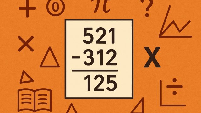 Разность 521 превратилась в 125. Найди X!