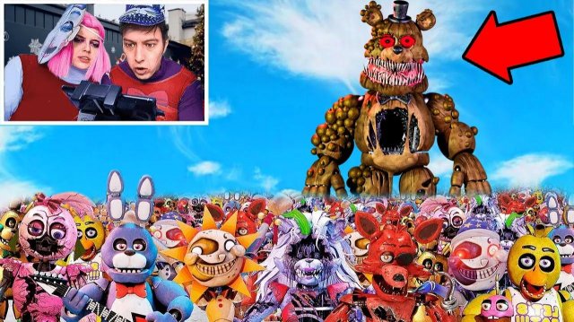 МОЙ ДРОН ЗАПИСАЛ ВСЕХ АНИМАТРОНИКОВ из FNAF.