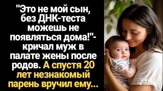 ИСТОРИЯ ИЗ ЖИЗНИ/Это не мой сын, без ДНК-теста можешь не появляться дома,- заявил муж в роддоме