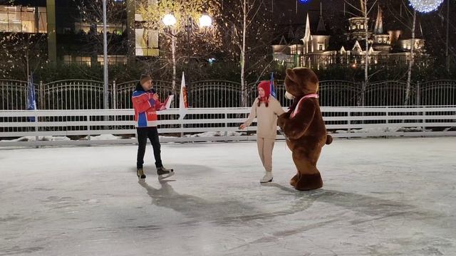 Торжественное открытие катка в посёлке Совхоза имени Ленина