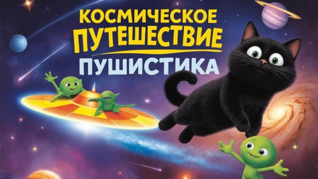 Мультфильм для детей. Космическое приключение Пушистика