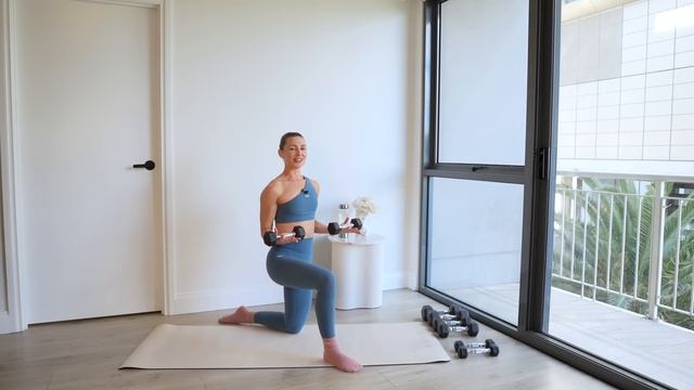 21 МИН. УКРЕПЛЕНИЕ РУКИ + СПИНЫ с гантелями   Сила x Пилатес