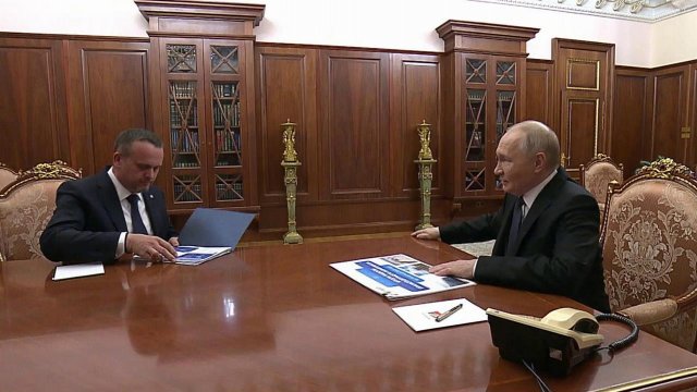 Ход реализации основных транспортных проектов обсудили на встрече В. Путина с А. Никитиным.