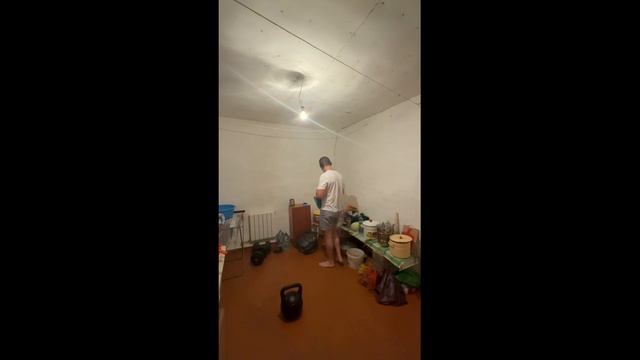 Полная тренировка с гирей + гантели