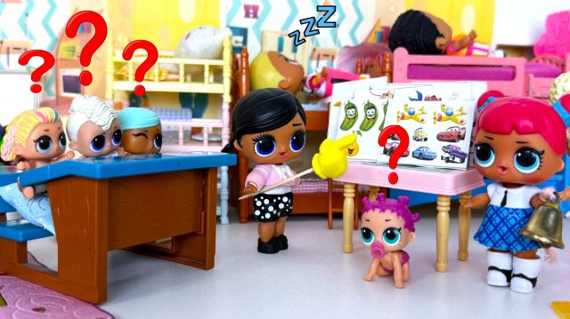 НА УРОКИ В ДЕТСКИЙ САД!🧐😜😄 Куклы ЛОЛ сюрприз смешные мультики Даринелка
