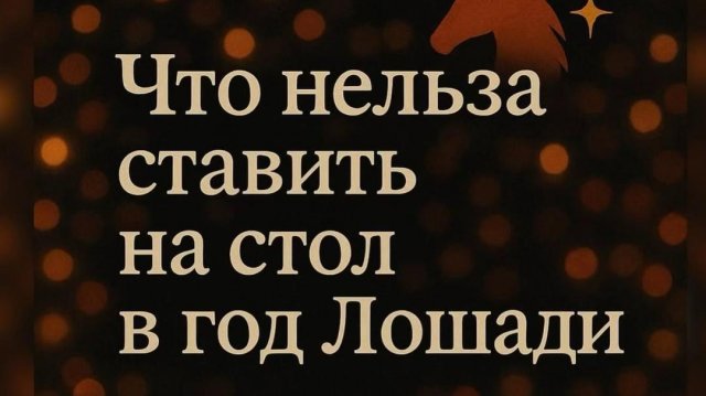 ЧТО НЕЛЬЗЯ СТАВИТЬ НА СТОЛ В 2026 НОВЫЙ ГОД ЛОШАДИ