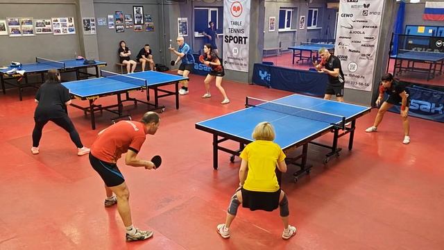 II ф. Остроумов/Бурикова (1194) - Песин/Вольская (882) настольный теннис Парный турнир 16.11 СПб