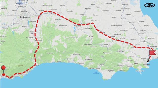 Ялта - Феодосия. За 15 минут по Тавриде и обходной Симферополя. Дорогами Крыма.