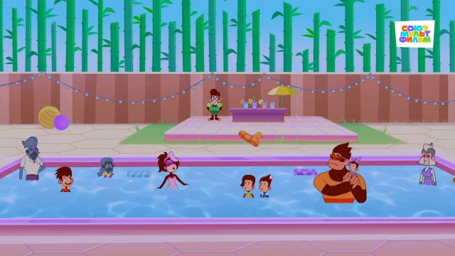 Мартышкины – 36 серия –  Вечеринка у бассейна – Союзмультфильм HD