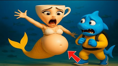 Балерина Капучина русалка, беременна от Тралалеро Тралала. Рождаются маленькие тралалеритос