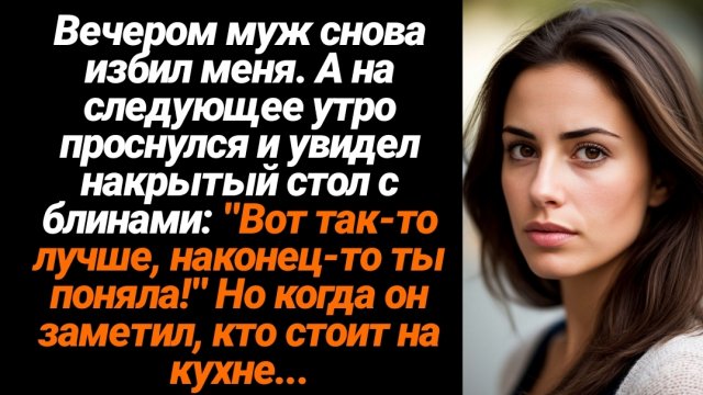 Жизненные Истории/Вечером муж снова избил меня, а на следующее утро проснулся и увидел накрытый стол