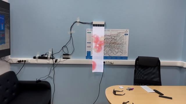 Прозрачная LED пленка в живую