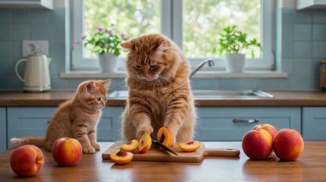 Котики и Персики