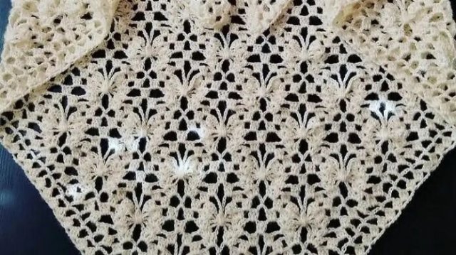 МК Узор для шали крючком