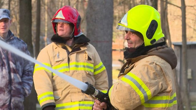 Учения пожарных-добровольцев прошли в Мытищах