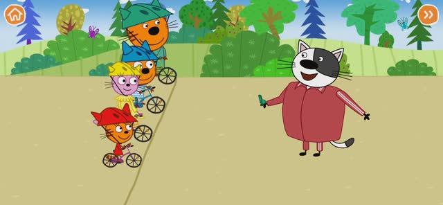Три Кота Мультфильм Игра ВелоСпорт