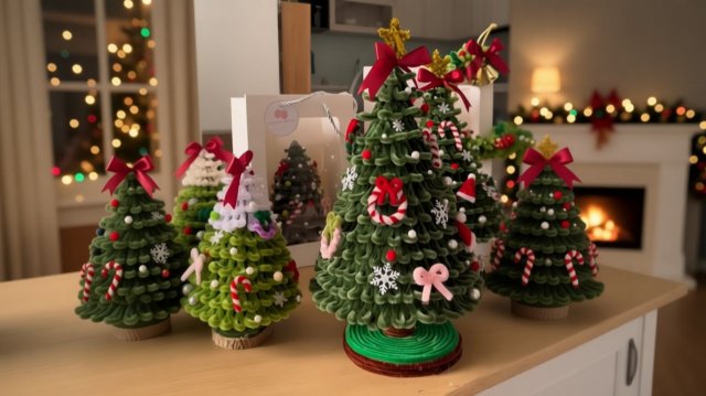 БОЛЬШАЯ ЁЛОЧКА ИЗ СИНЕЛЬНОЙ ПРОВОЛОКИ