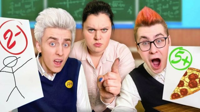 ВЛАД А4 - Вернулись в ШКОЛУ на Один День Челлендж !