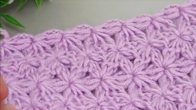 Простой узор для вязания крючком в 1 ряд — Красивый и фактурный узор крючком