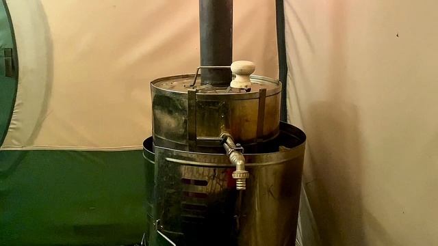 Печь Паробомба, начало парогенерации.